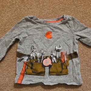 Girls Shirt with Tool Print